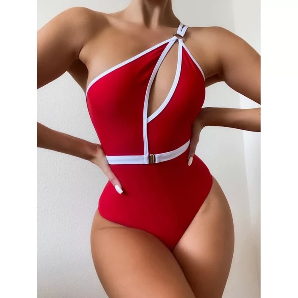 Bikini Beachwear. New One Piece Bikini Beachwear Asymmetric swimsuit